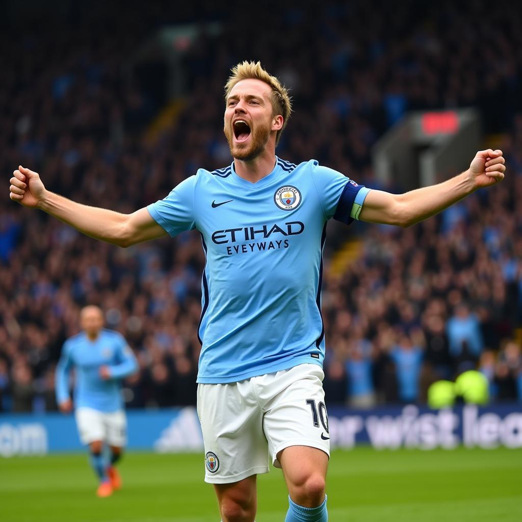 Erling Haaland Celebrating a Goal