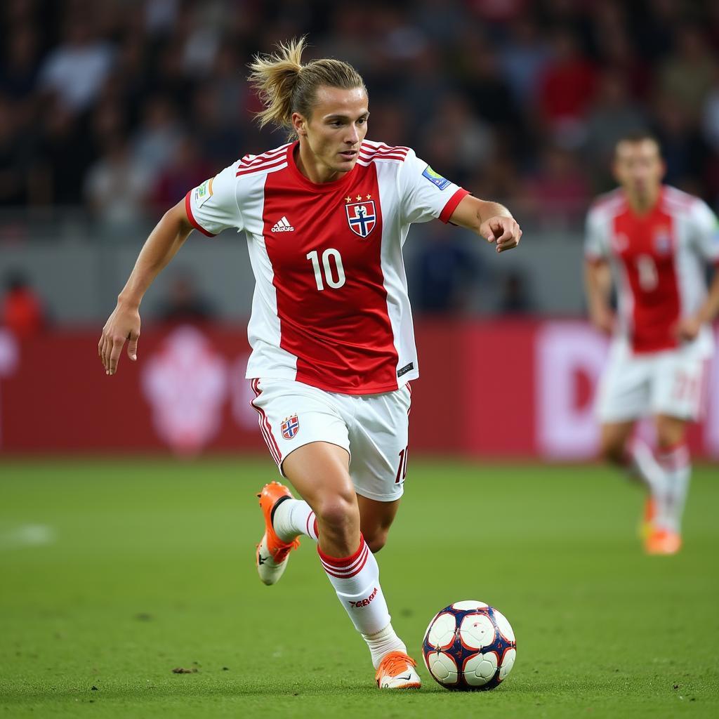 Haaland Playing for Norway