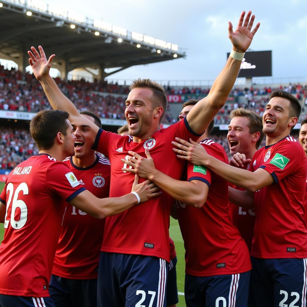 Haaland Celebrating After Scoring His 9th Goal