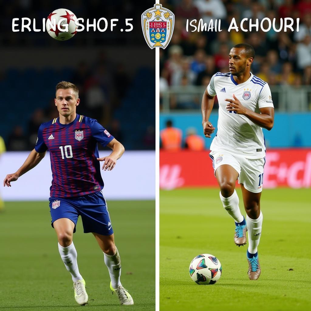 Haaland and Achouri Skills Comparison