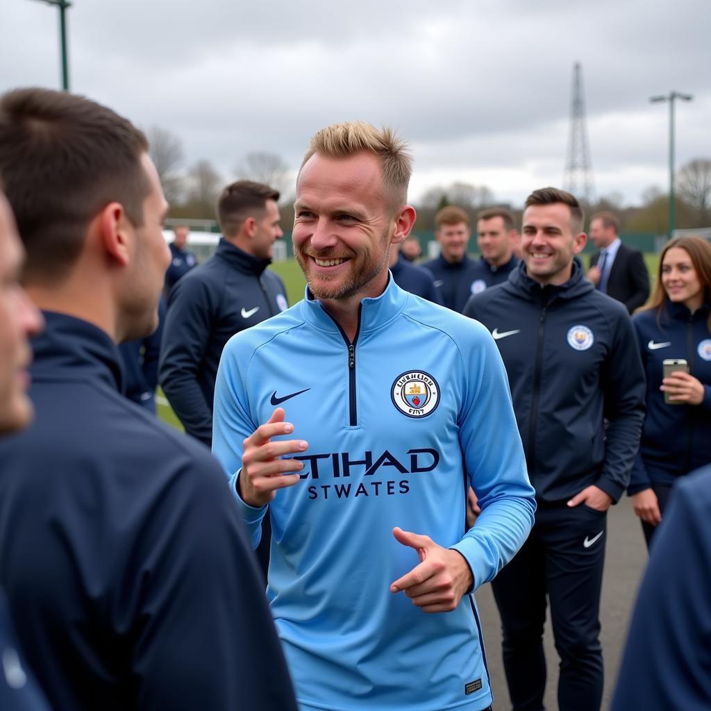 Haaland Arriving at Manchester City