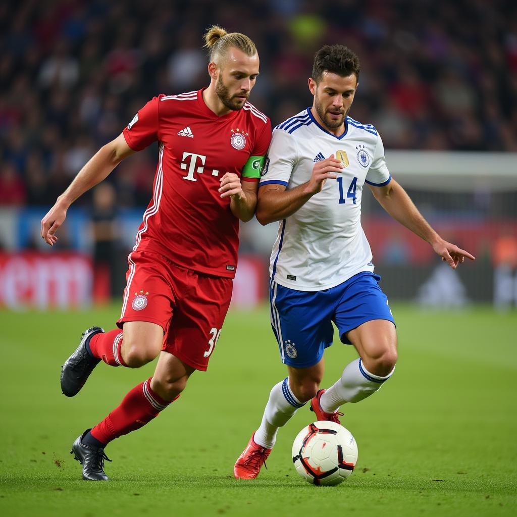 Erling Haaland showcasing his exceptional ball control and dribbling skills.