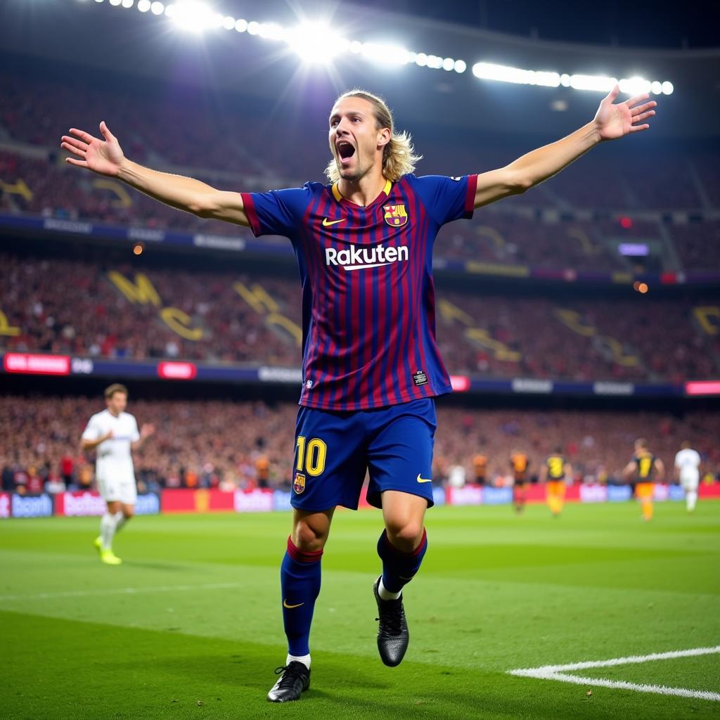 Haaland Imagined at Camp Nou