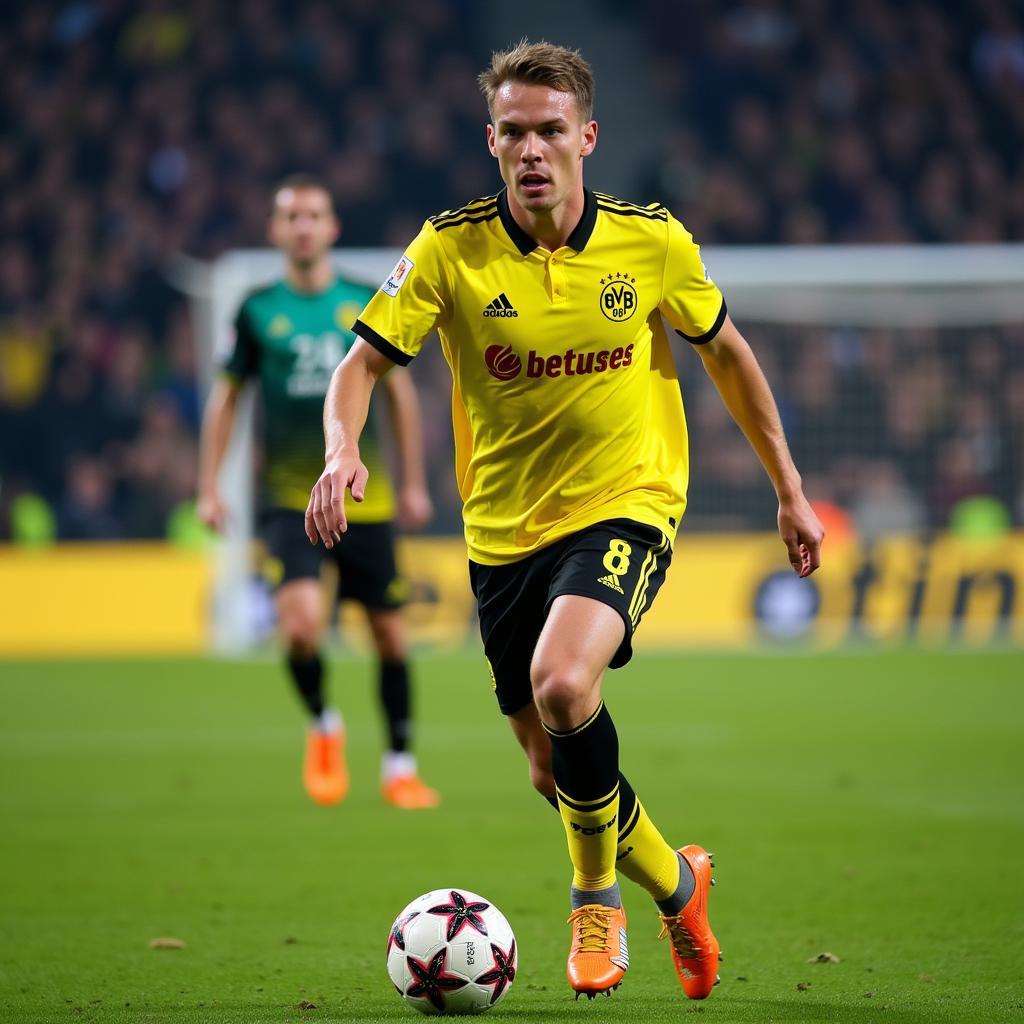 Haaland in Action for Borussia Dortmund