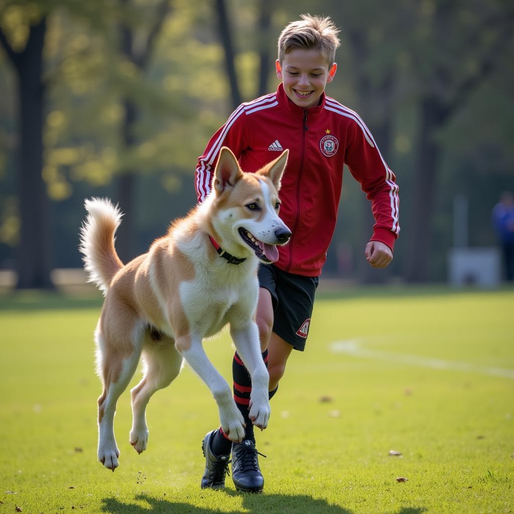 Erling Haaland training with Bryne FK.