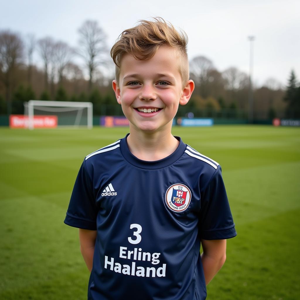 Erling Haaland at Bryne FK youth team