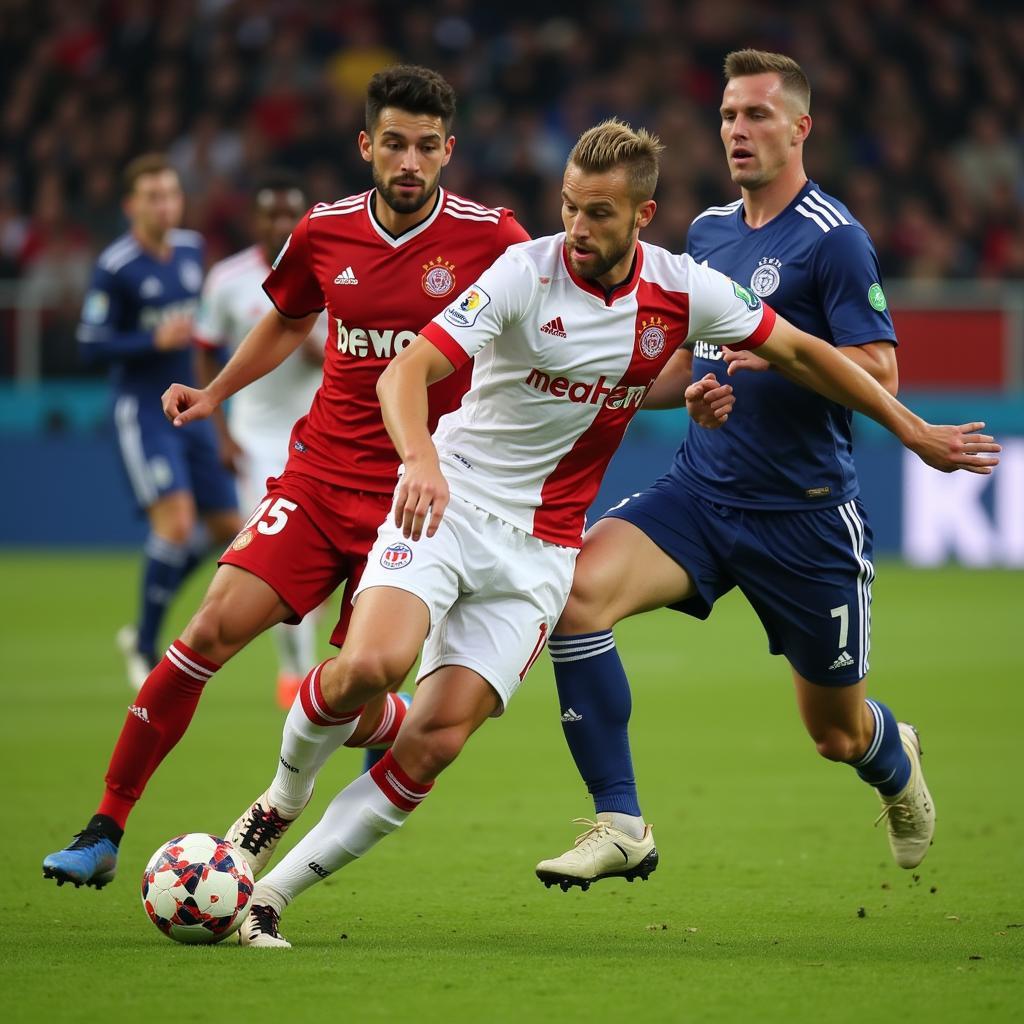 Haaland in action during a Bundesliga match in the 20/21 season