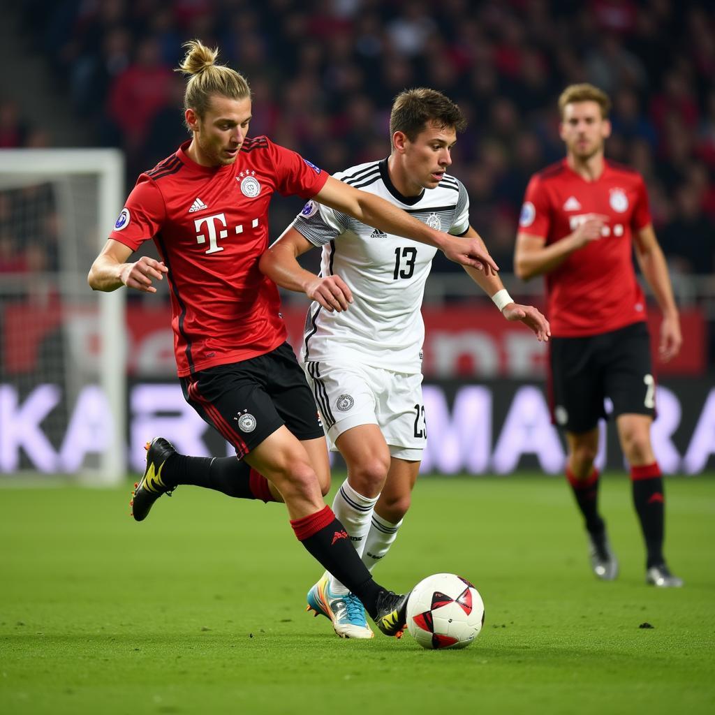 Erling Haaland assisting a teammate in Bundesliga