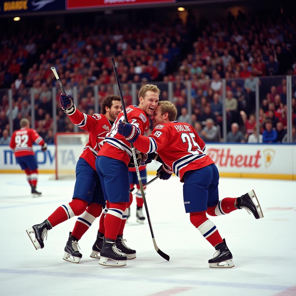 Haaland celebrating a goal