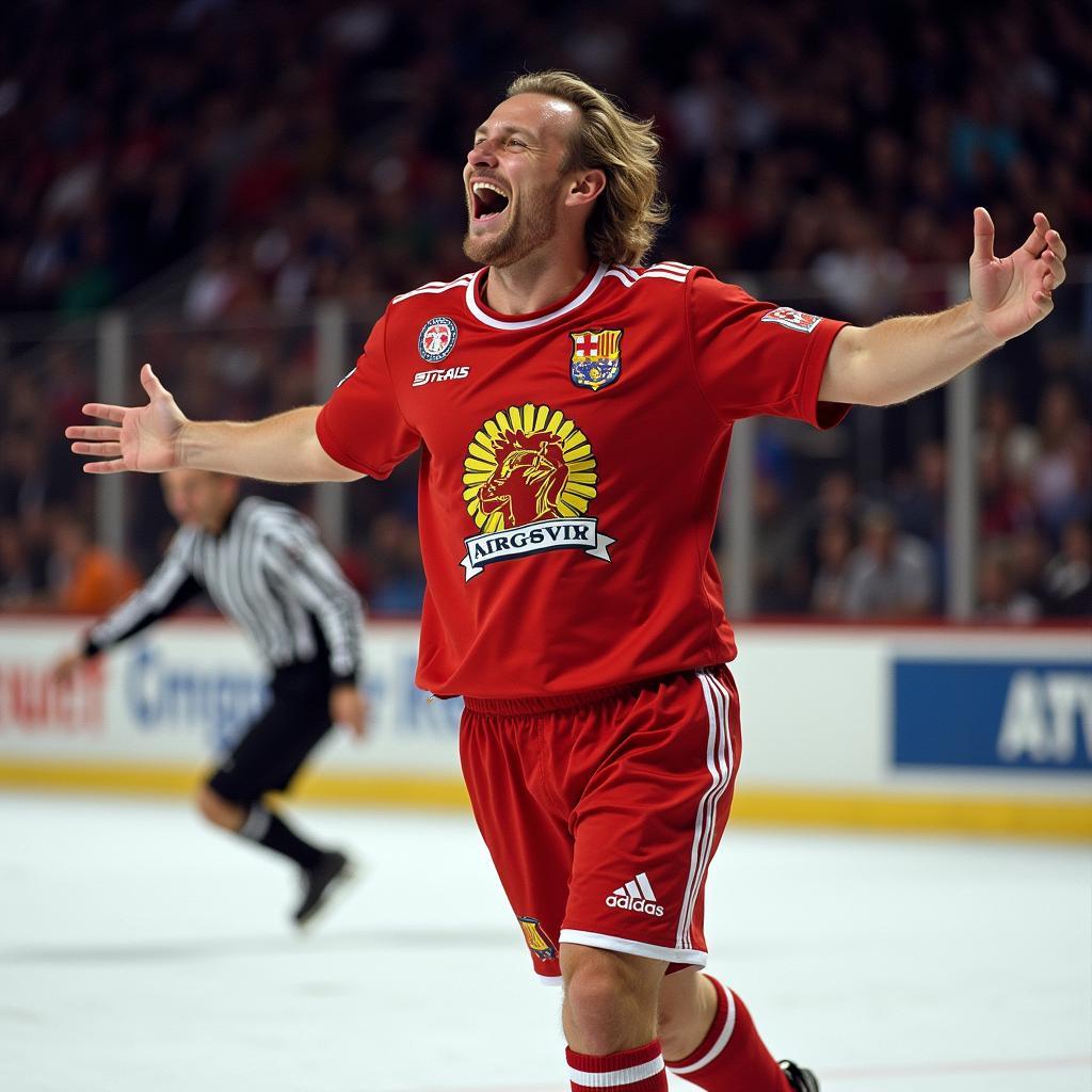 Erling Haaland Celebrating After Scoring a Goal