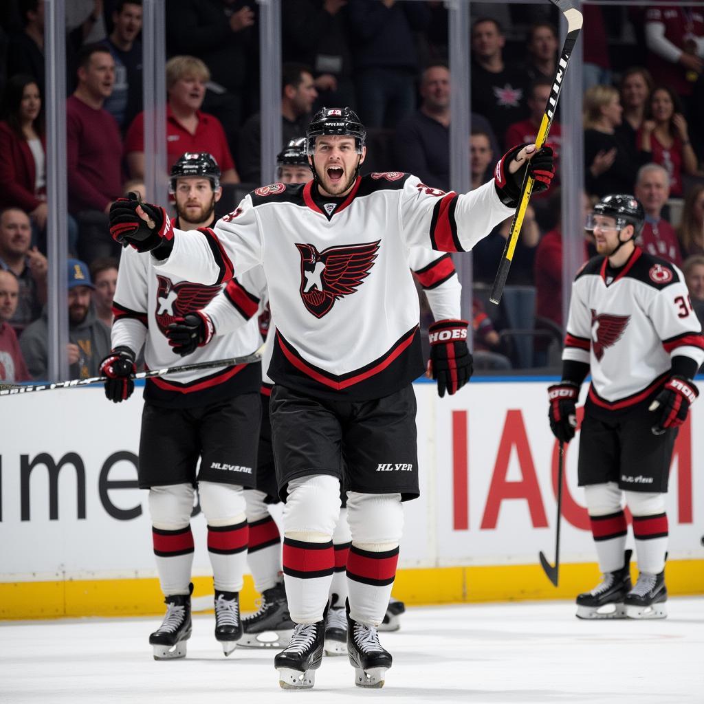 Haaland celebrating a goal