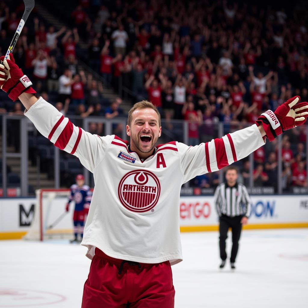 Erling Haaland Celebrating a Hat-Trick