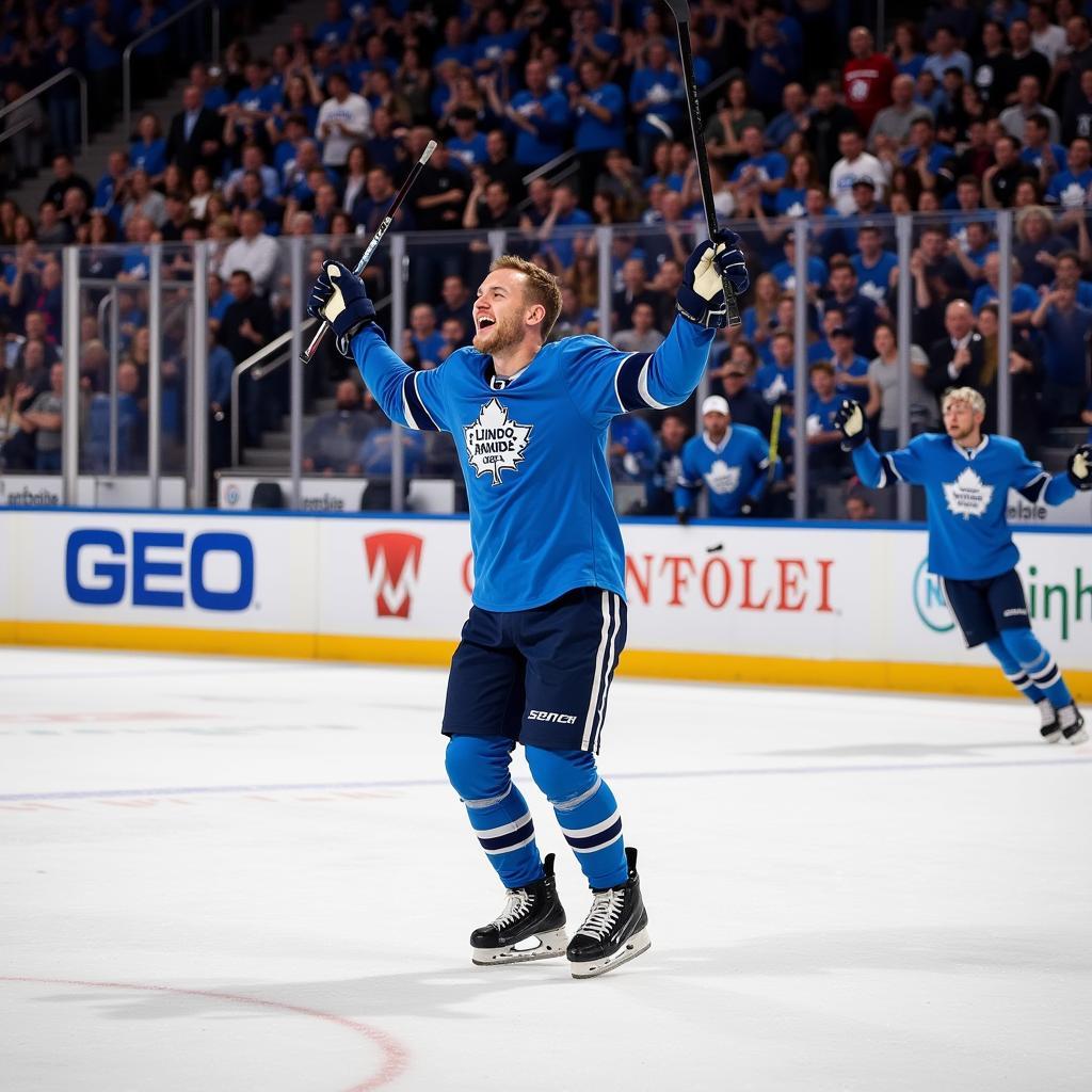 Image of Erling Haaland celebrating a goal, highlighting his passion for the game.