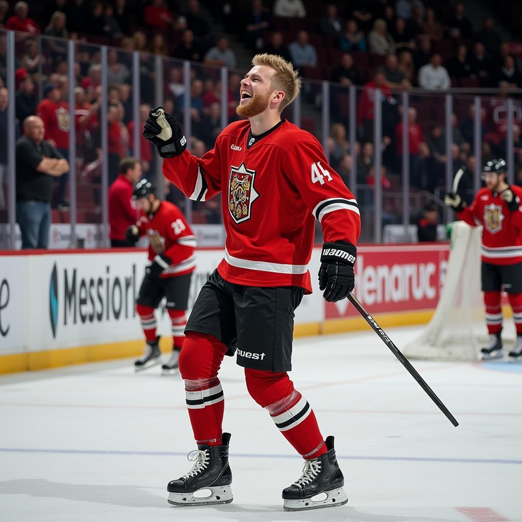 Haaland Celebrating a Goal