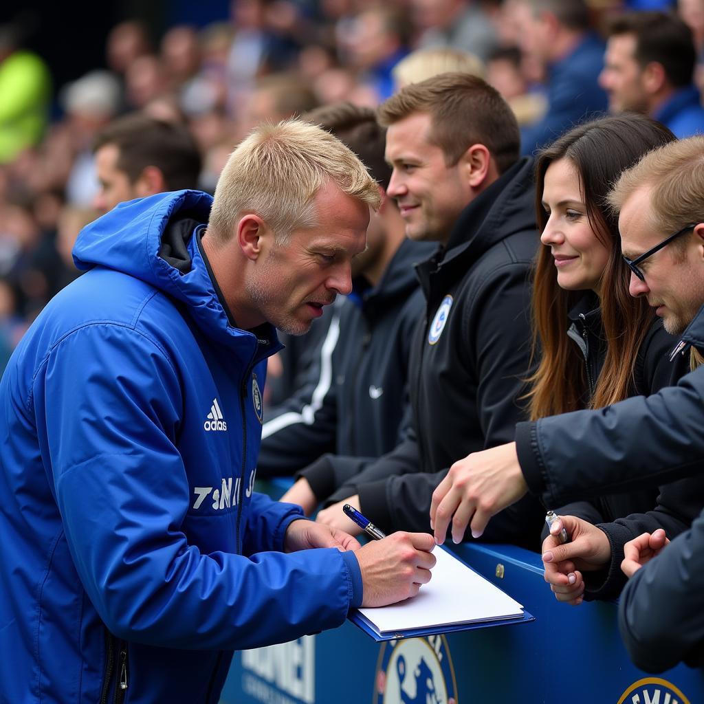 Haaland Interacting with Chelsea Fans