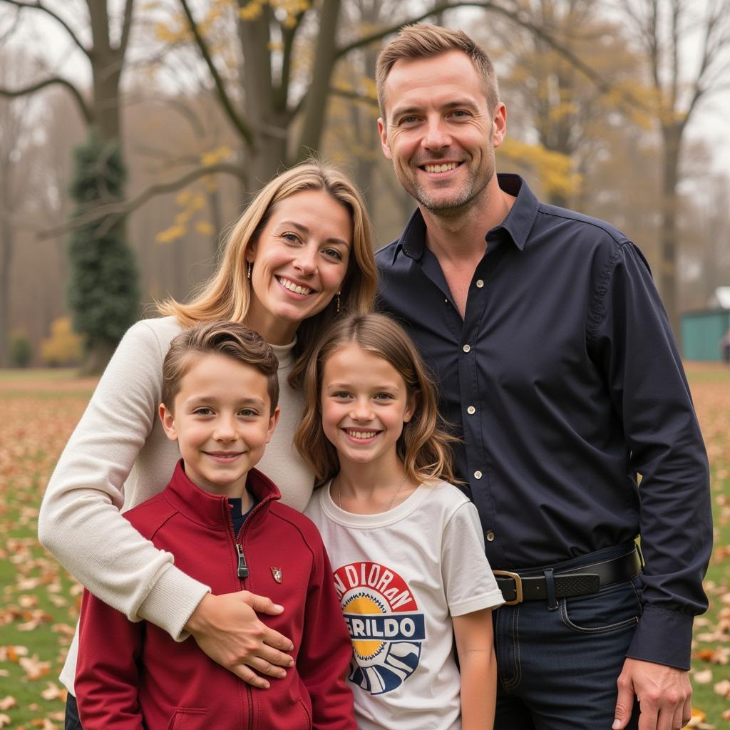 Haaland with his family