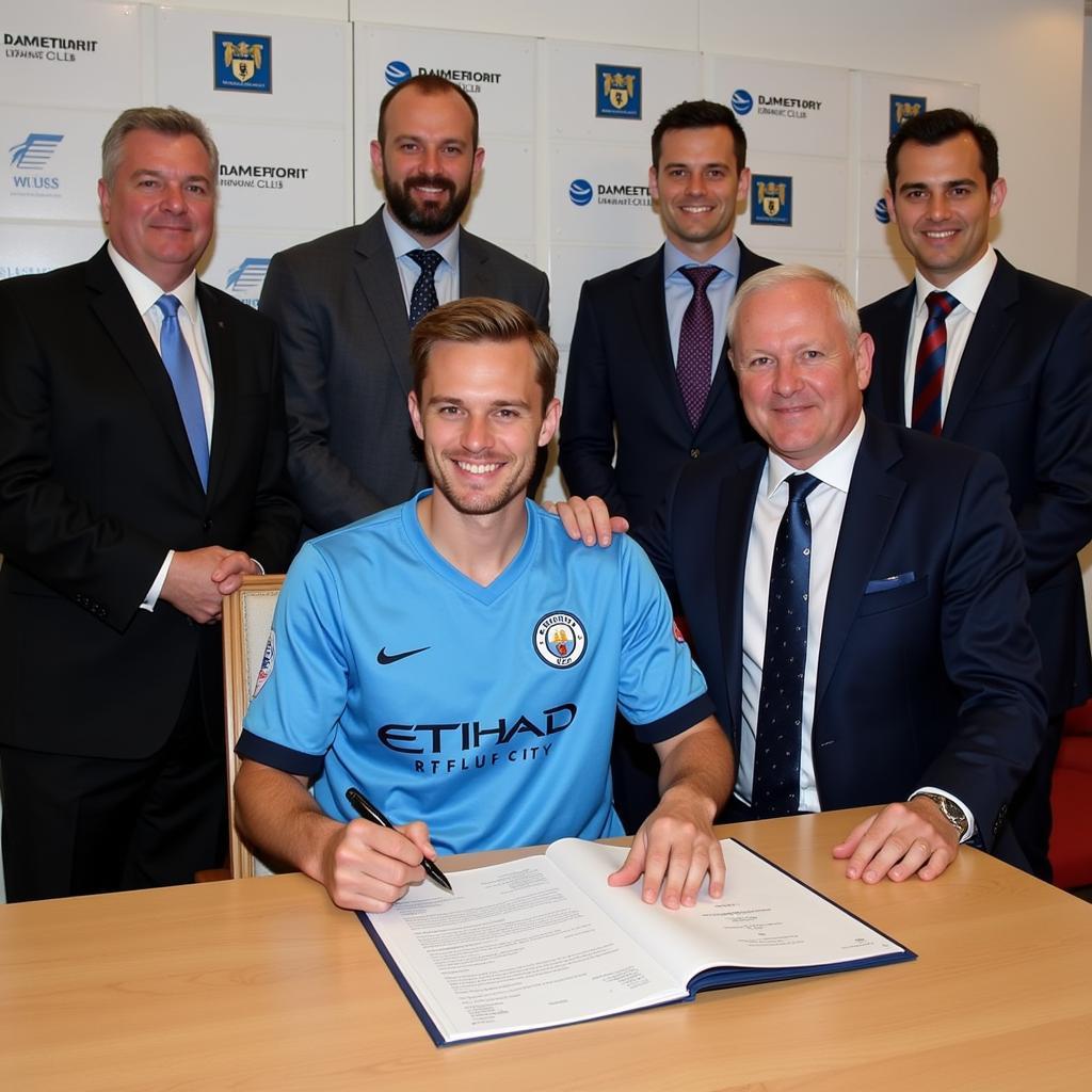 Haaland Signing Contract with Manchester City