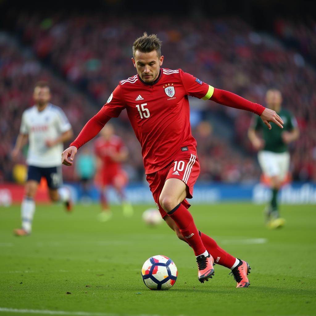 Haaland demonstrates his clinical finishing ability inside the penalty box