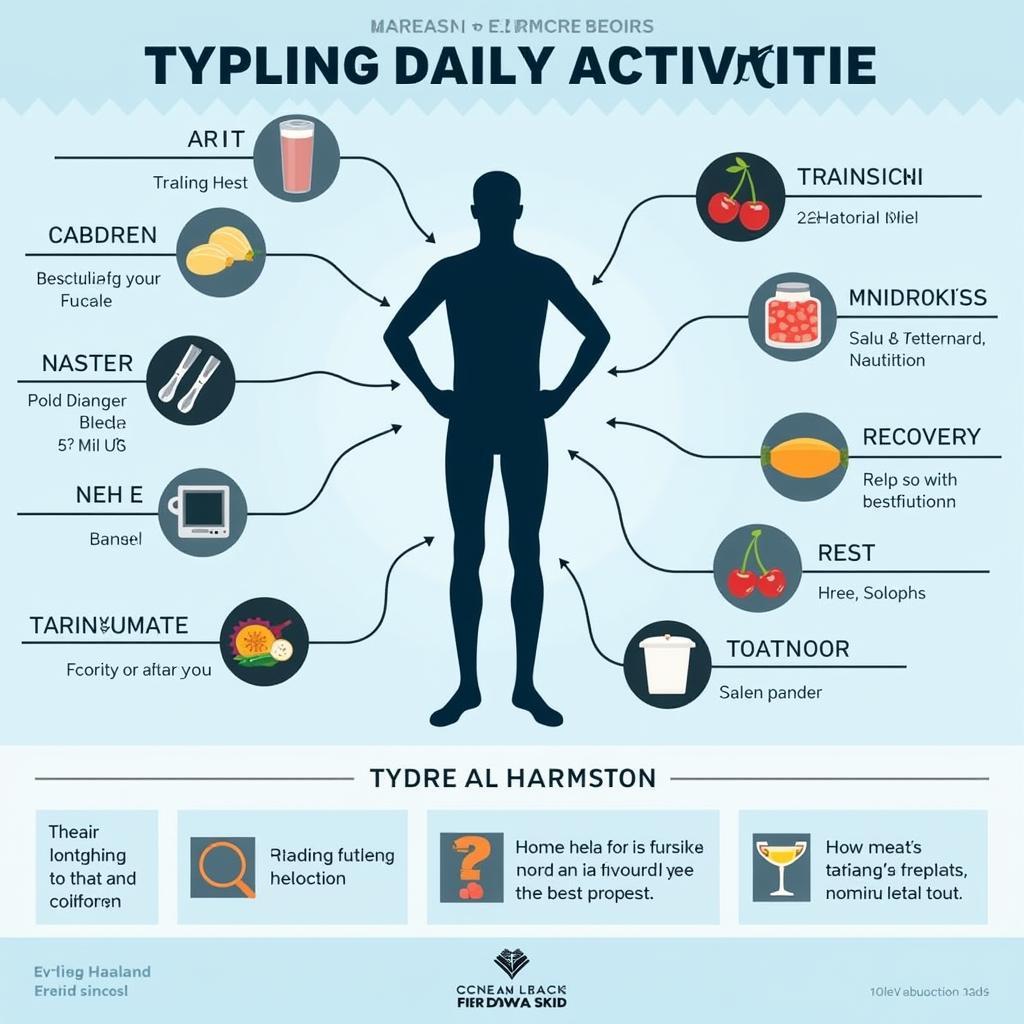 A visualization of Erling Haaland's daily routine