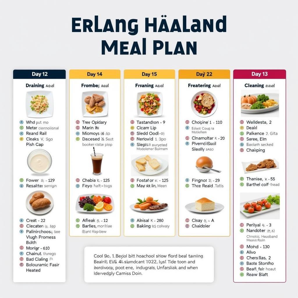 Haaland's 6000 Calorie Diet Plan