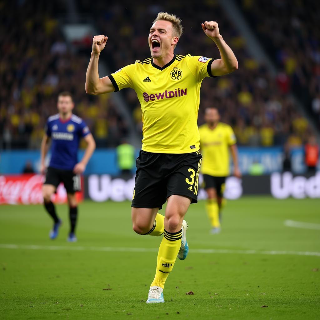 Haaland scoring for Borussia Dortmund