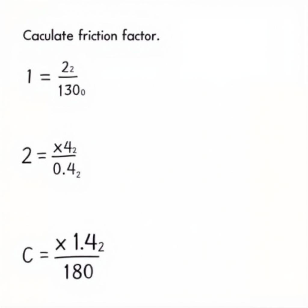 Haaland Equation Calculation Example