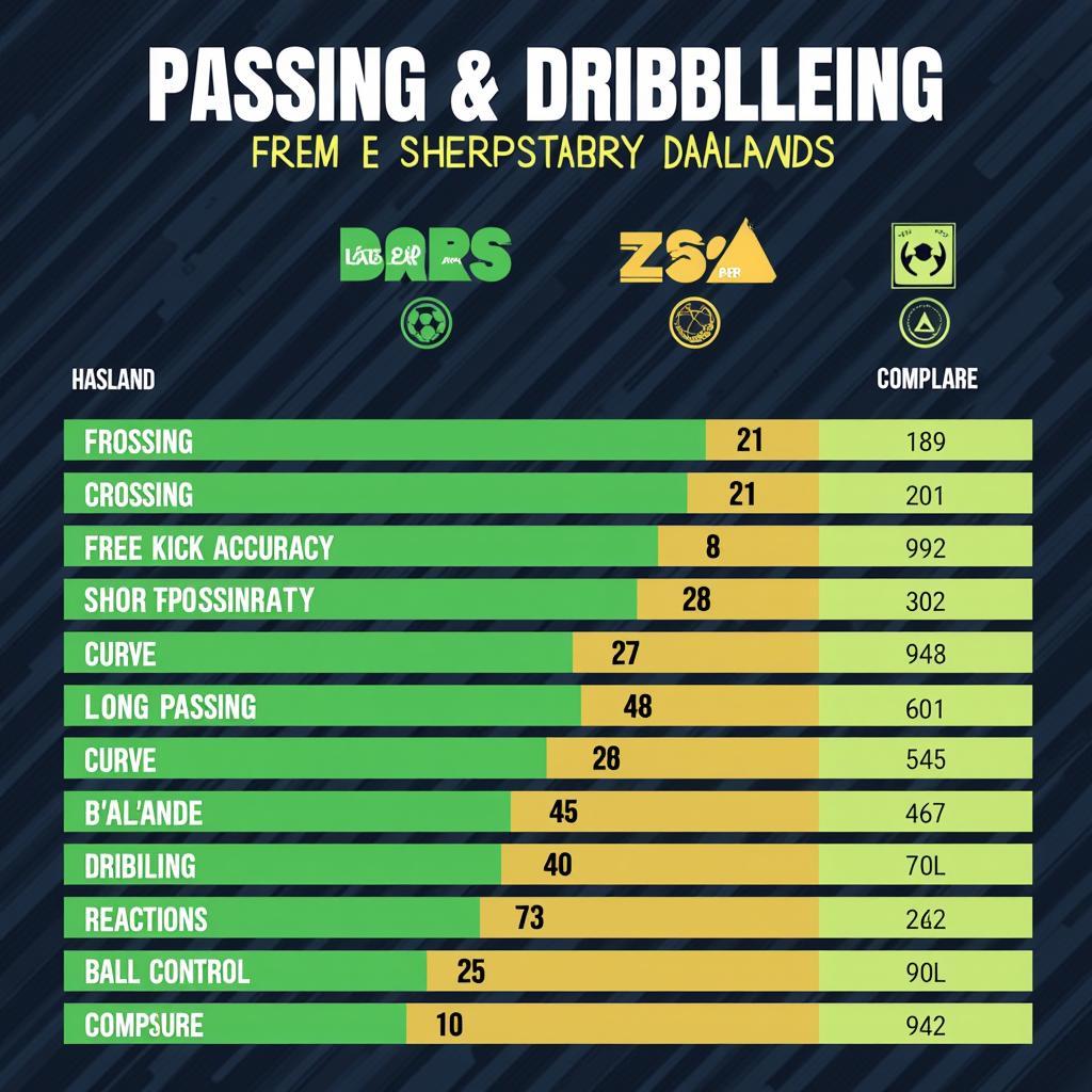 Haaland FC 24 Passing and Dribbling Stats