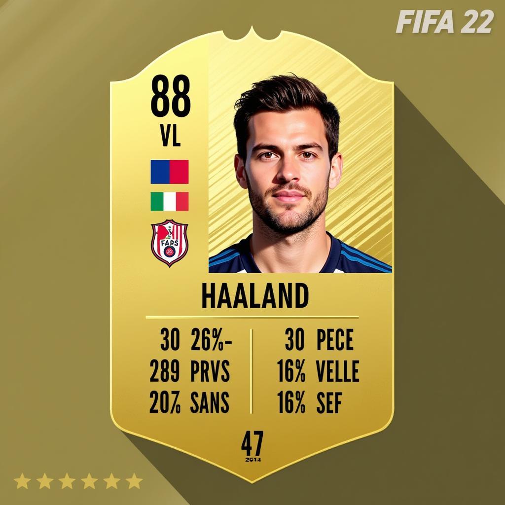 Haaland's FIFA 22 Card