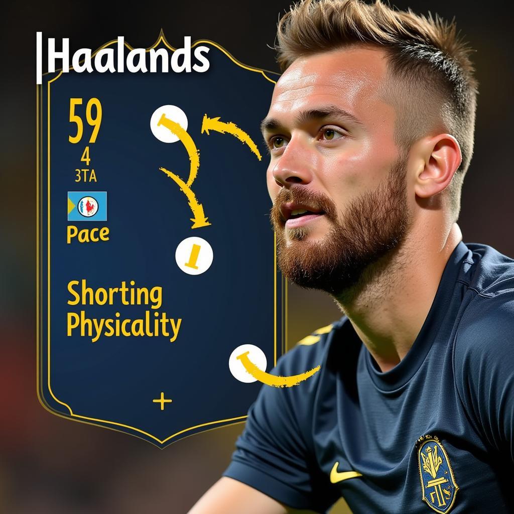 Key Stats on Erling Haaland's FIFA Cards