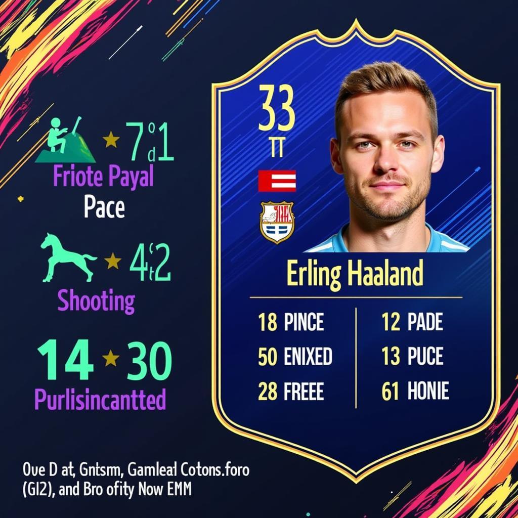 Haaland FUT 21 Card Stats and Attributes