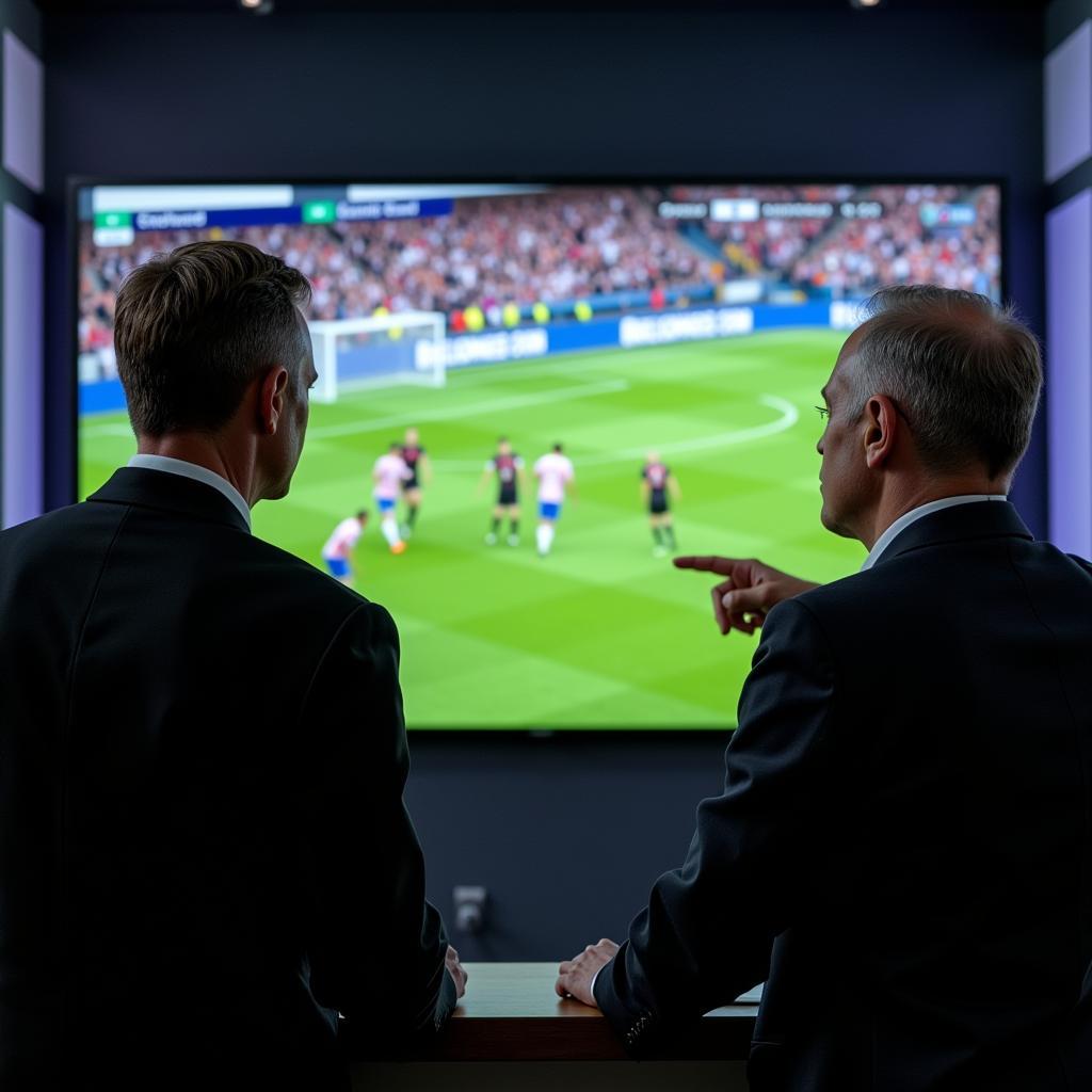 Haaland and Gary Neville Analyzing a Match