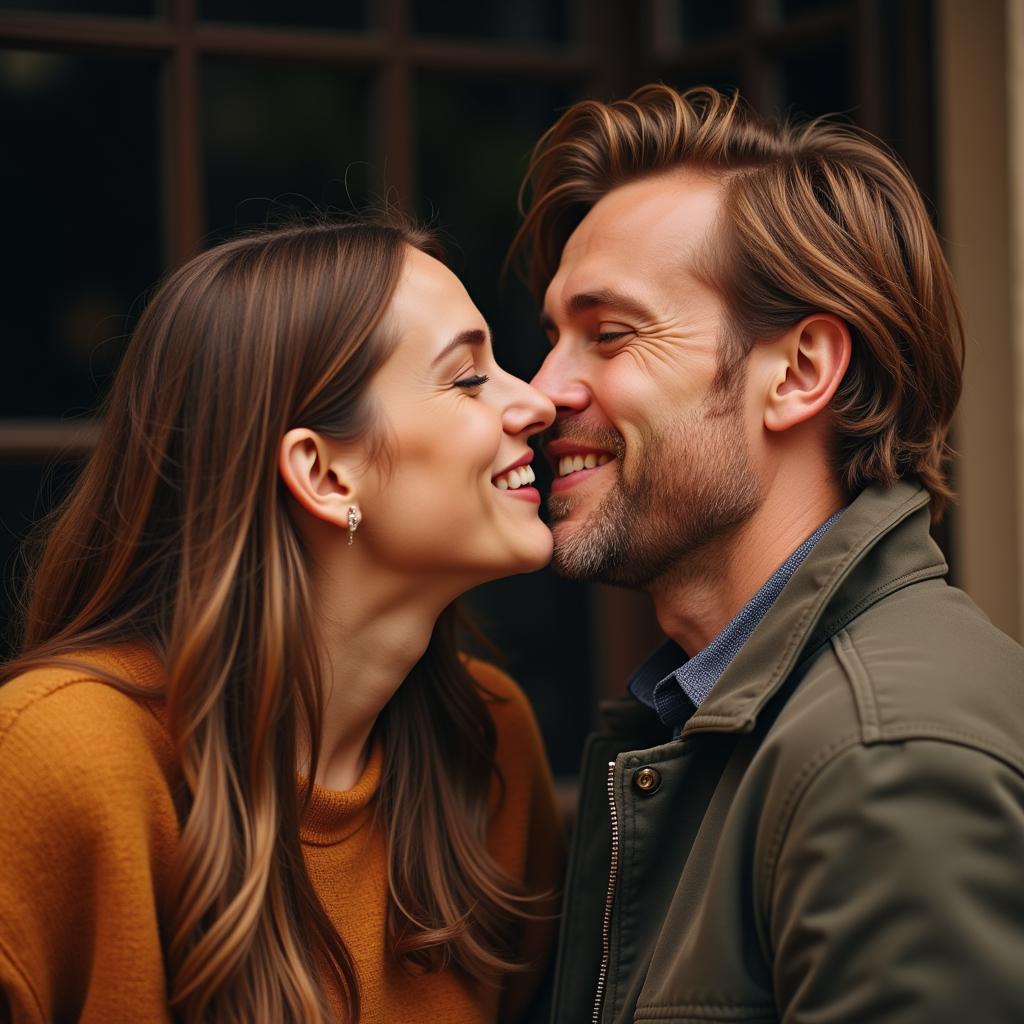 Haaland and his girlfriend share a tender kiss