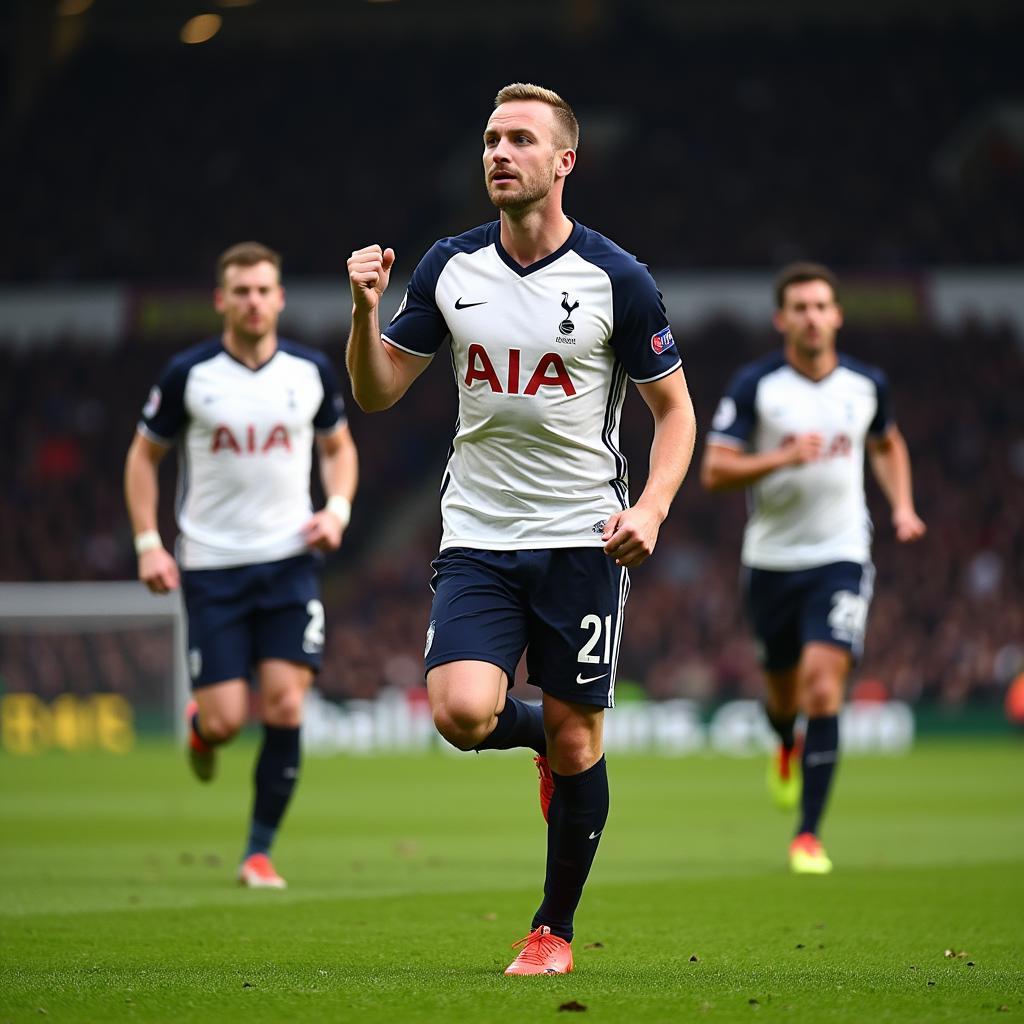 Haaland scores against Tottenham