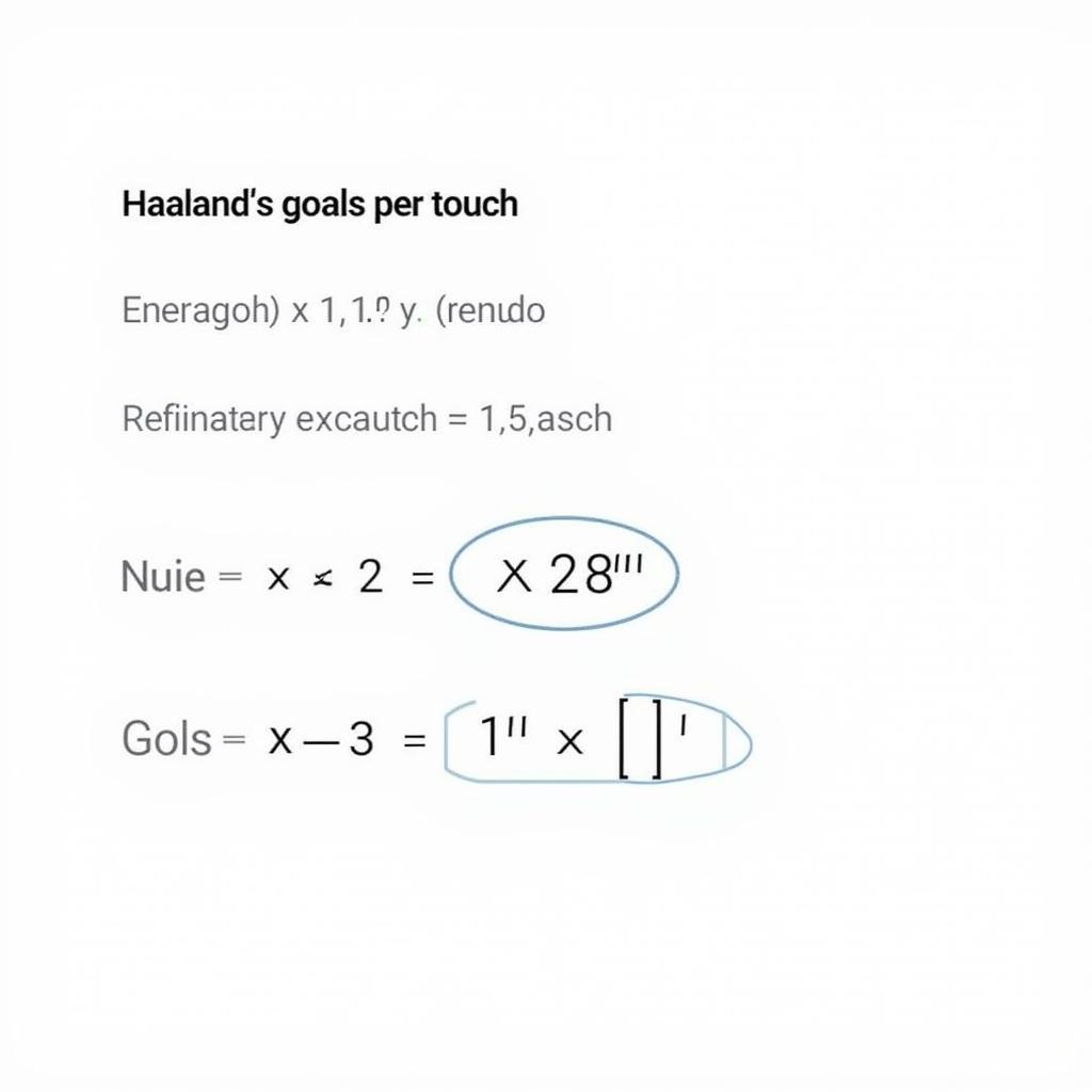 Calculating Haaland's Goals Per Touch