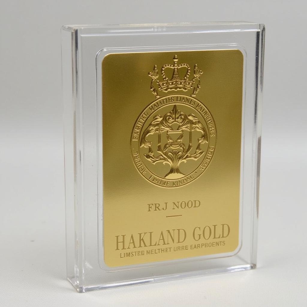 Haaland Gold Card in Protective Display Case