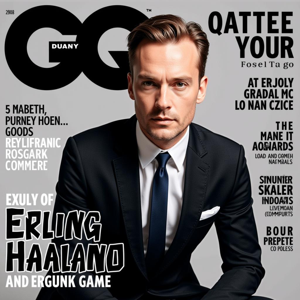 Erling Haaland GQ Magazine Cover