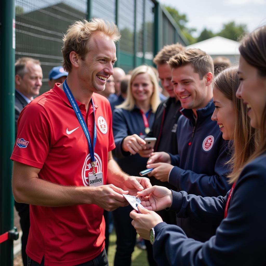 Haaland Interacting with Fans