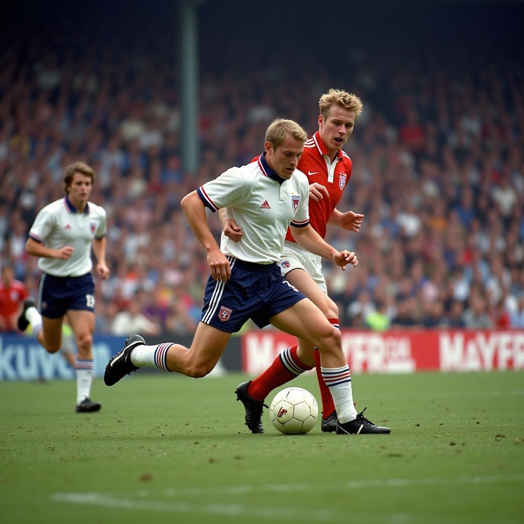 Haaland Playing in an International Match