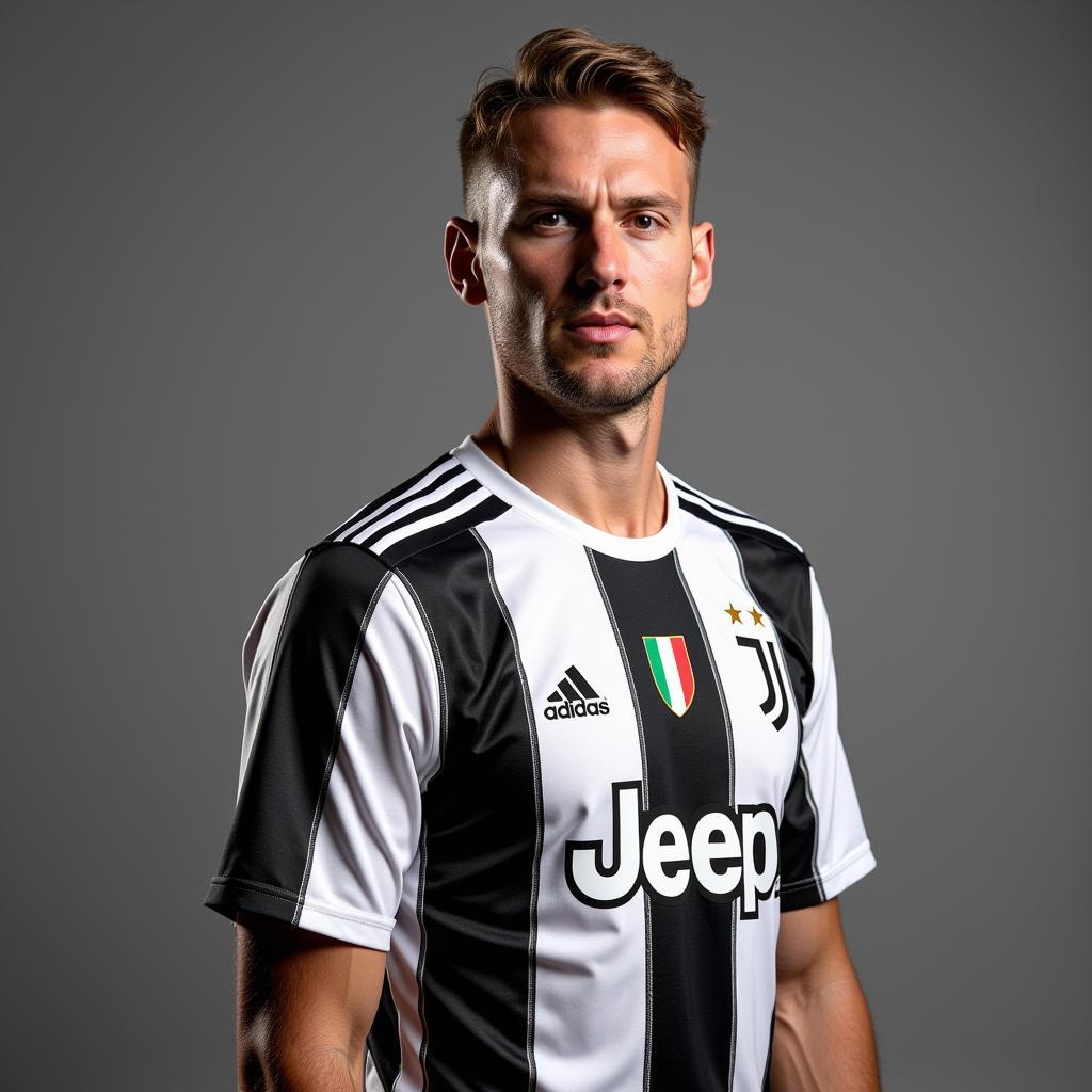 Haaland in a Juventus Jersey (Mockup)