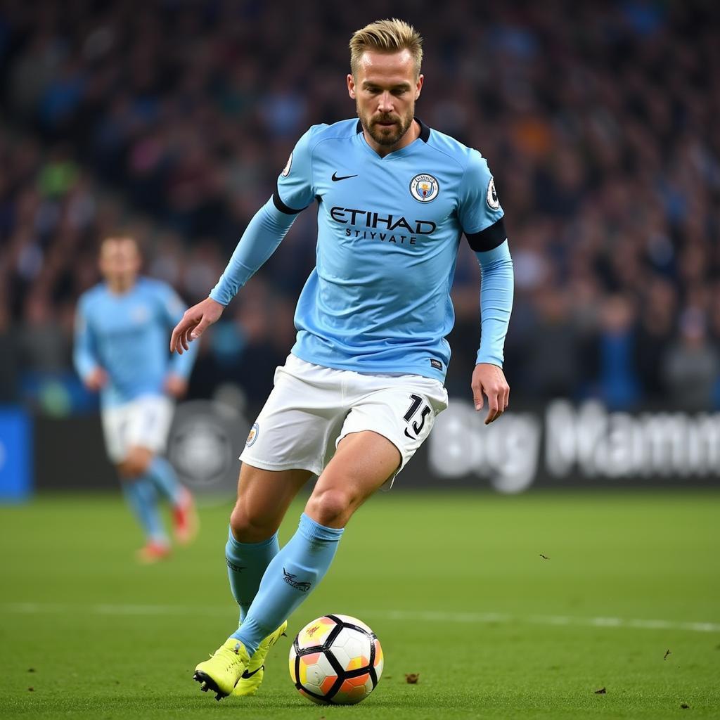 Haaland in action for Manchester City