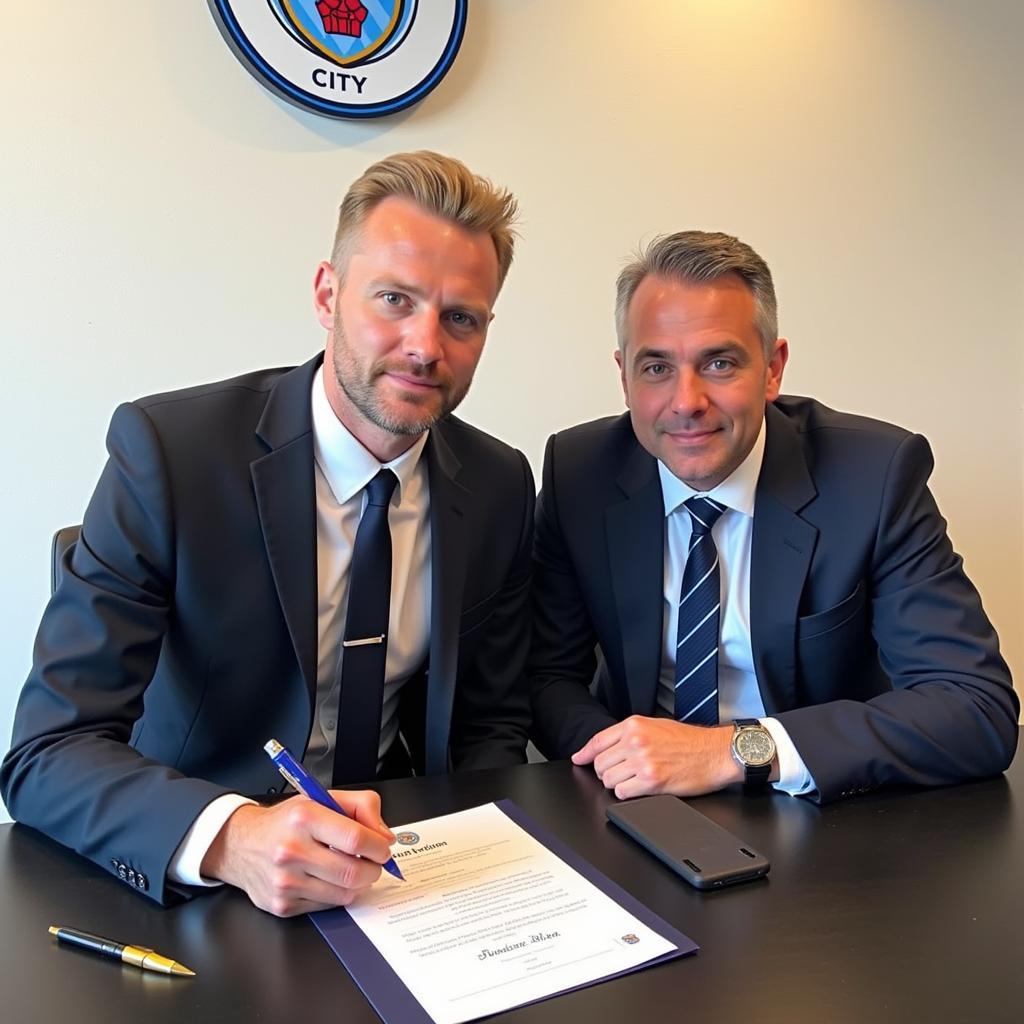 Haaland Signing Man City Contract