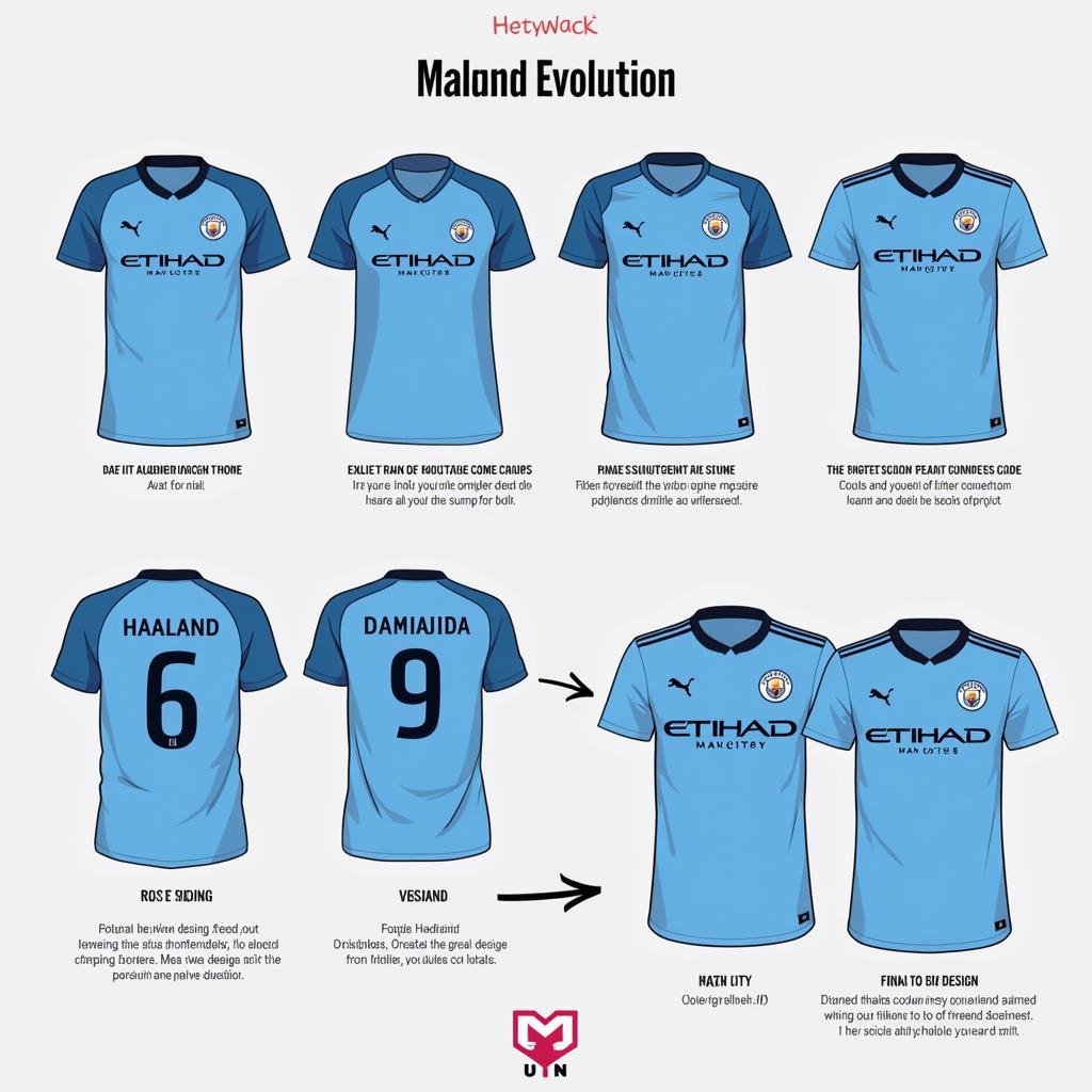 Haaland's Man City Shirt Design Evolution