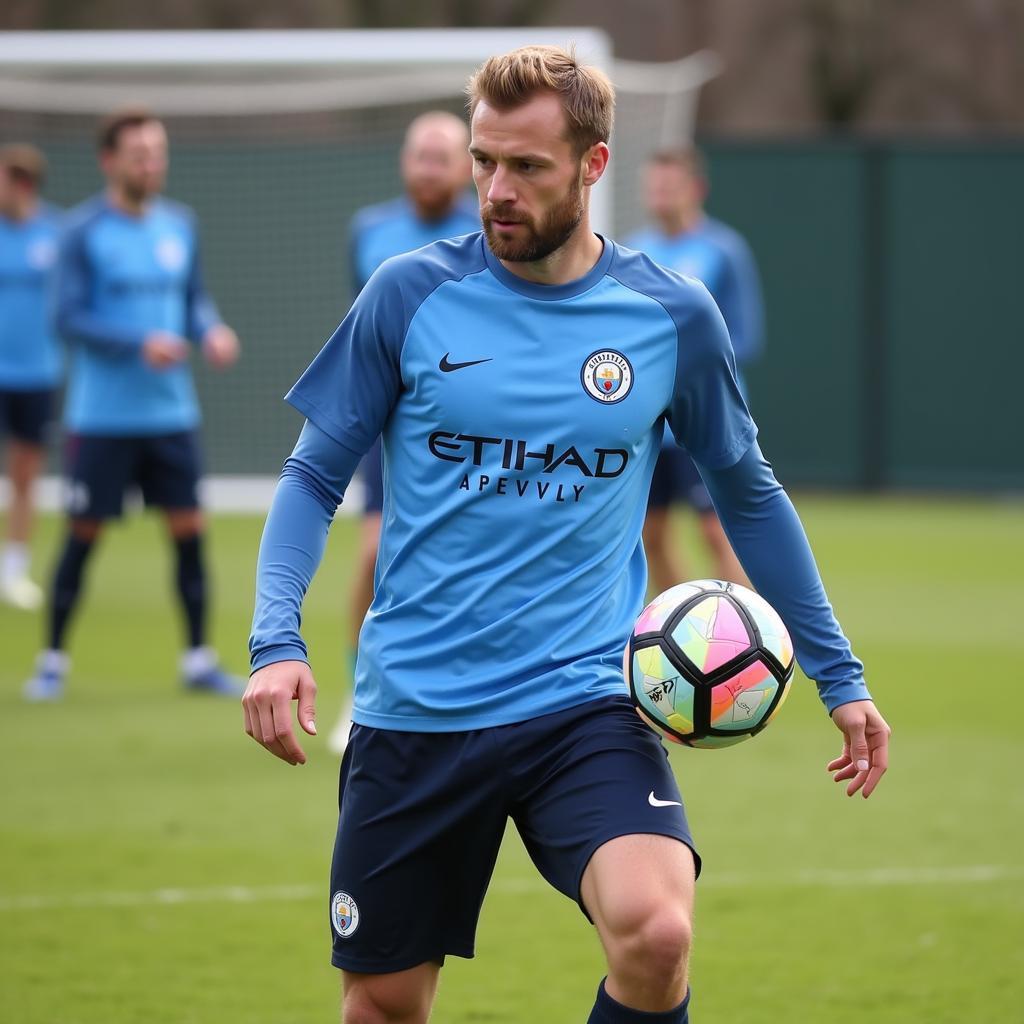 Haaland Training with Man City