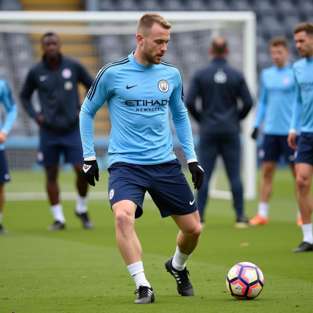 Erling Haaland Training with Manchester City