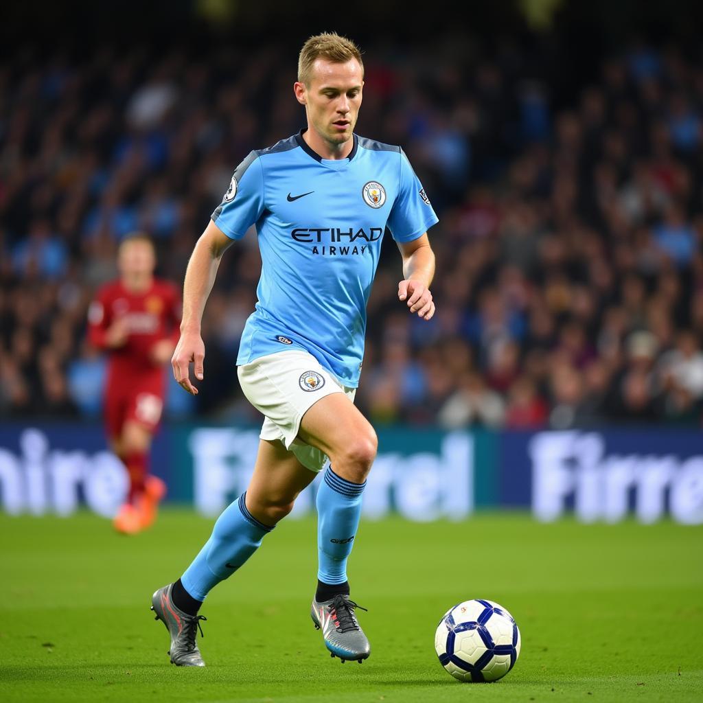 Erling Haaland Playing for Manchester City