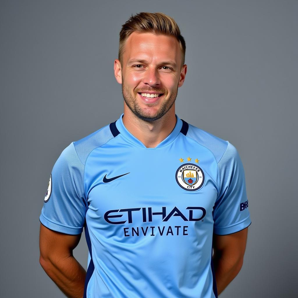 Erling Haaland in Manchester City Kit