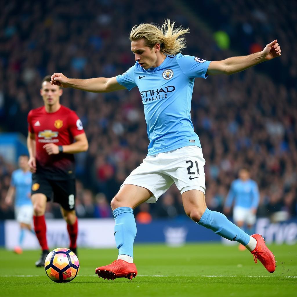 Haaland Scoring for Manchester City