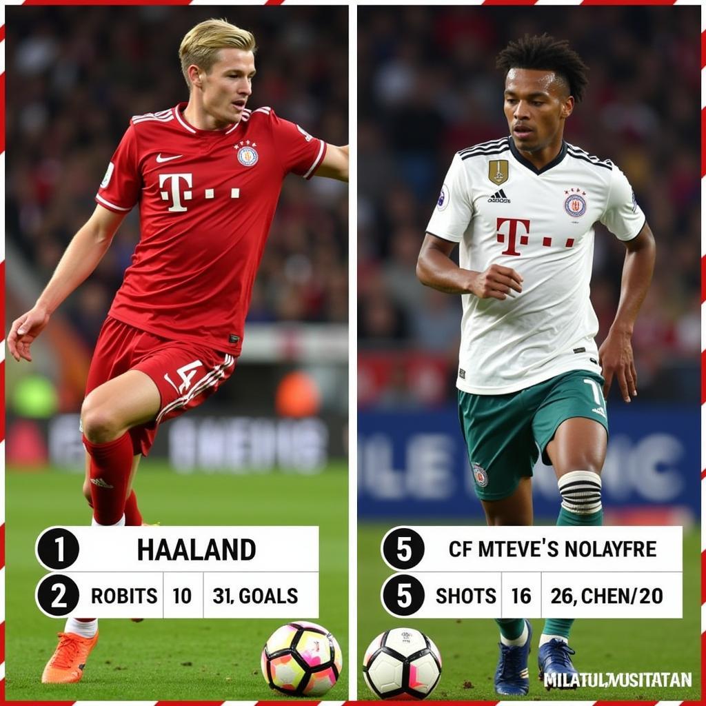 Haaland vs Mbappe Head-to-Head Comparison