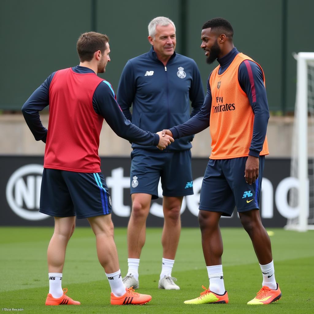 Haaland and Mbappe training together at Real Madrid's Valdebebas training ground