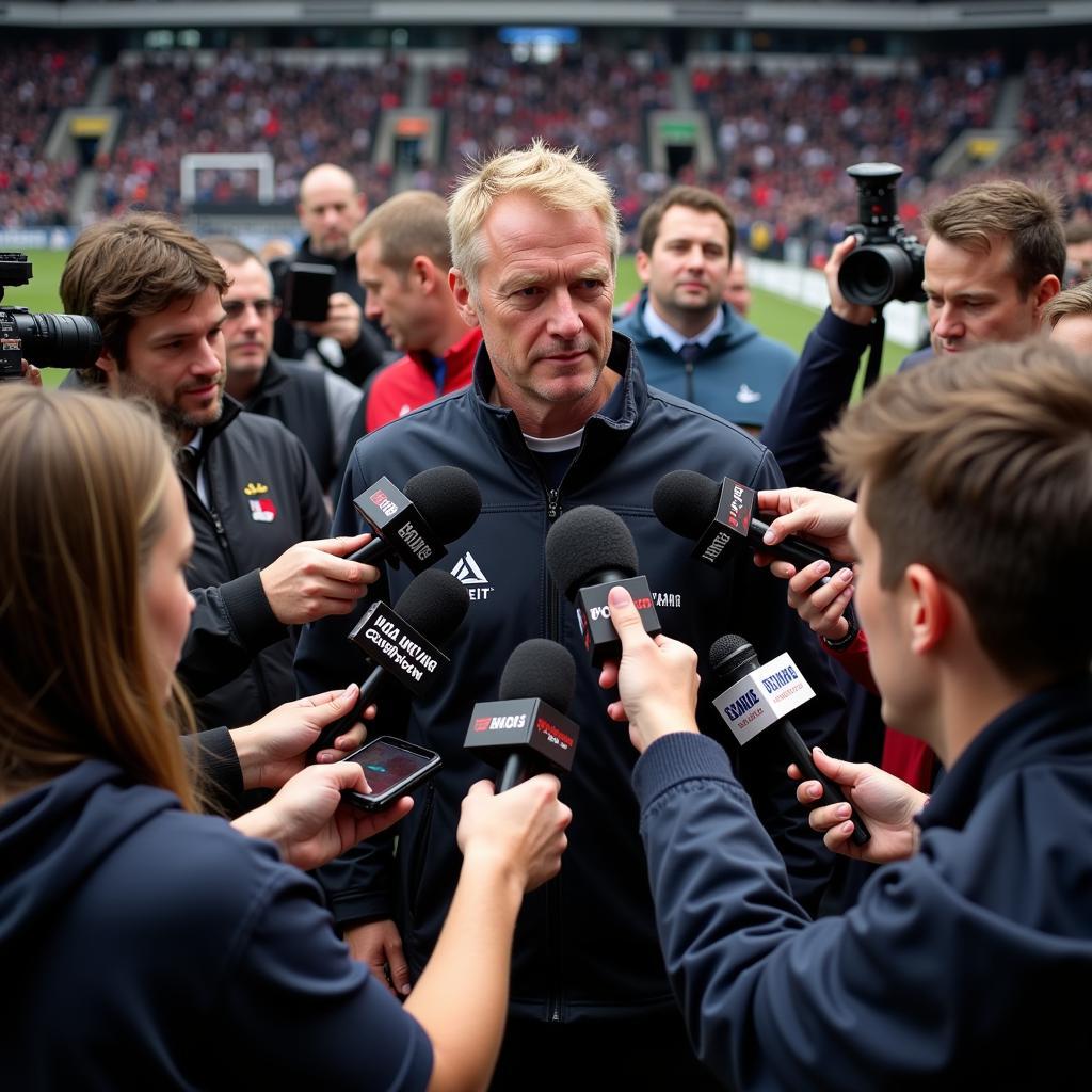 Haaland facing media scrutiny after a match